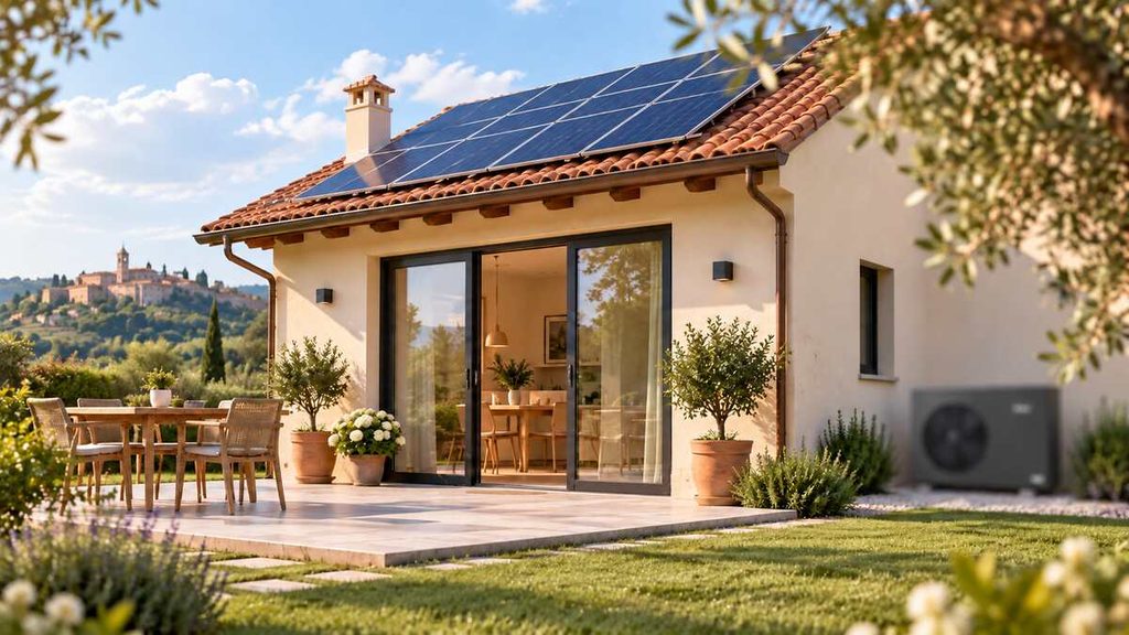 Pompa di calore ZCS Azzurro integrata con fotovoltaico e gestione intelligente dell’energia tramite IA.